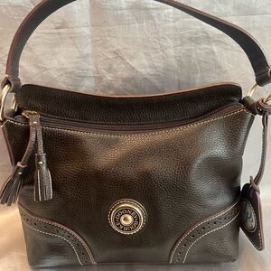 Dooney & Bourke Dark Brown Leather Shoulder Bag